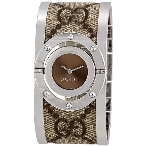 gucci watch with bamboo strap|gucci twirl watches for women.